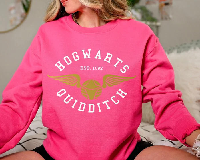 Hogwart's Quidditch Golden Snitch Graphic Sweatshirt
