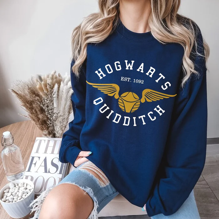 Hogwart's Quidditch Golden Snitch Graphic Sweatshirt
